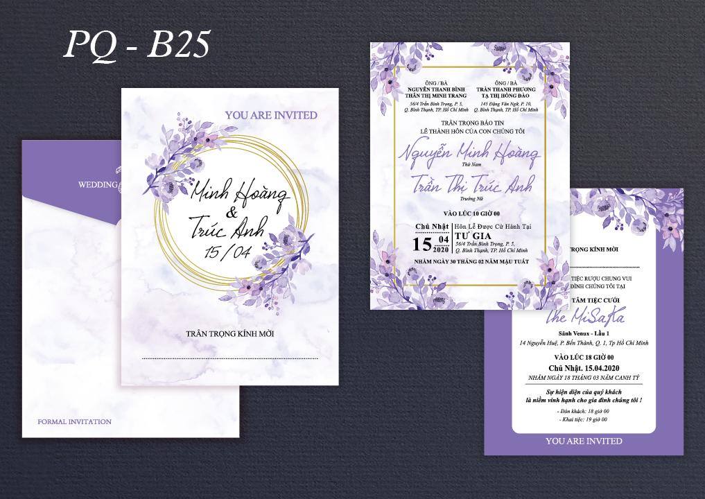 Thiết kế thiệp cưới với nhiều phong cách đặc sắc  Melisa Center