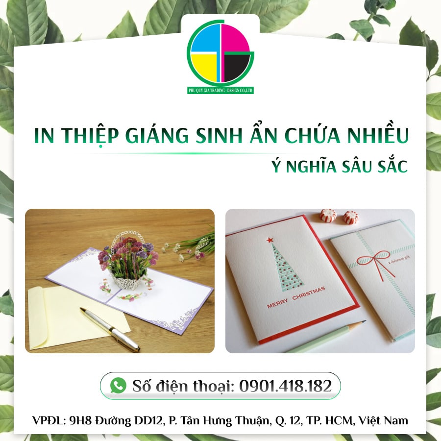 In Thiệp Giáng Sinh
